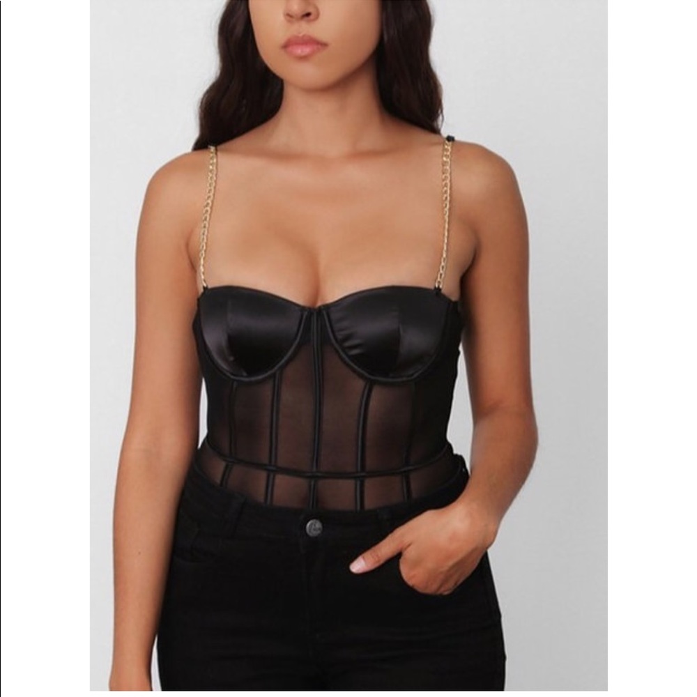 Corset top spaghetti strap
